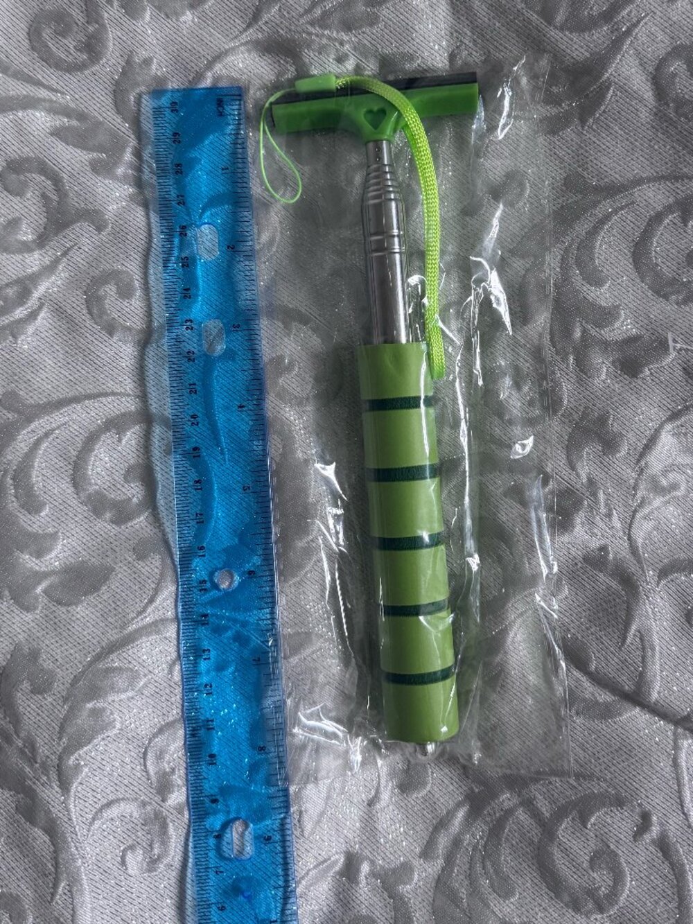 Retractable Squeegee Green Black Cleaning Tool Approx 48 In